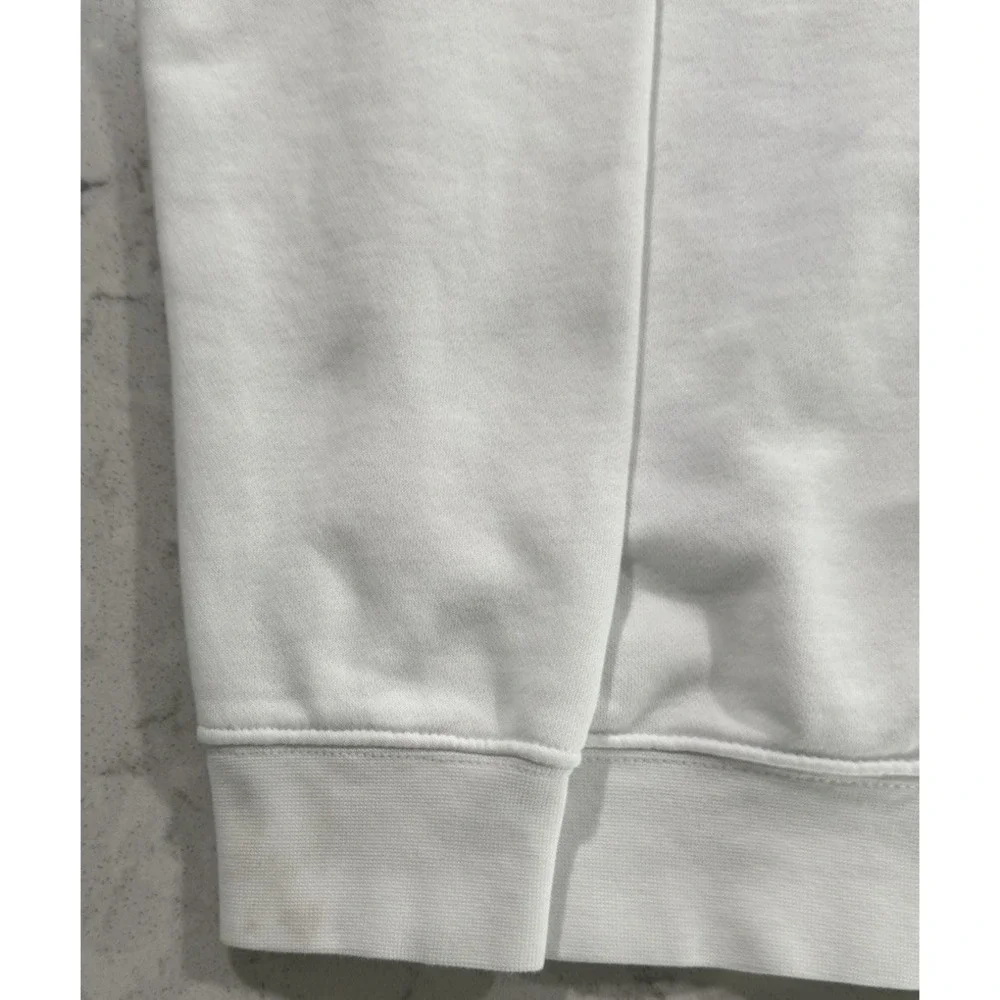 Nike Sportswear Hoodie Mens Small White Fleece Athleisure Swoosh Logo Sweatshirt